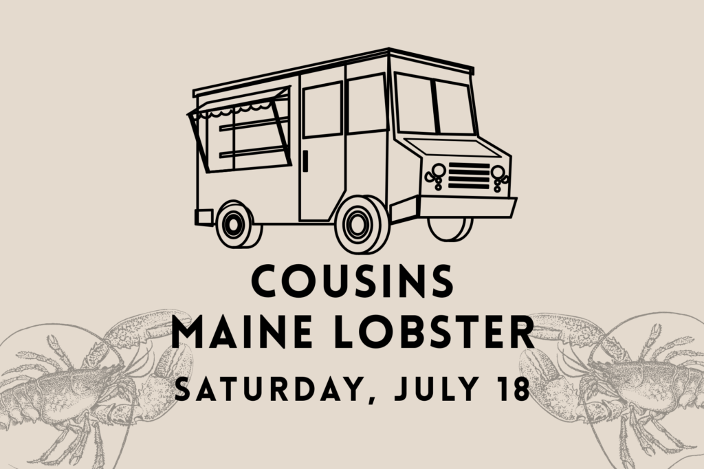 Cousins Maine Lobster food truck event on Saturday, July 18