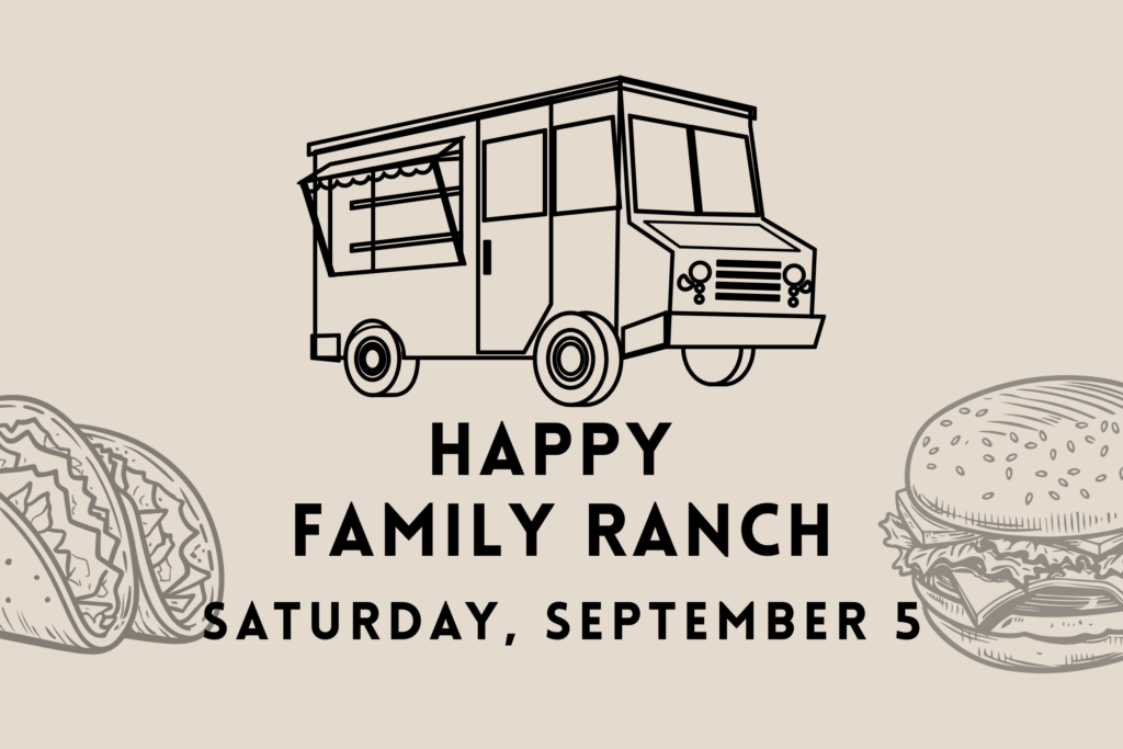 Happy Family Ranch food truck promotional graphic for September 5