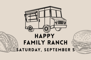 Happy Family Ranch food truck promotional graphic for September 5